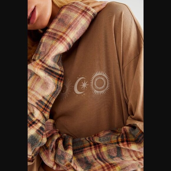 Free People x Vintage Souls Solar Line Twofer Tee - Picture 3 of 7